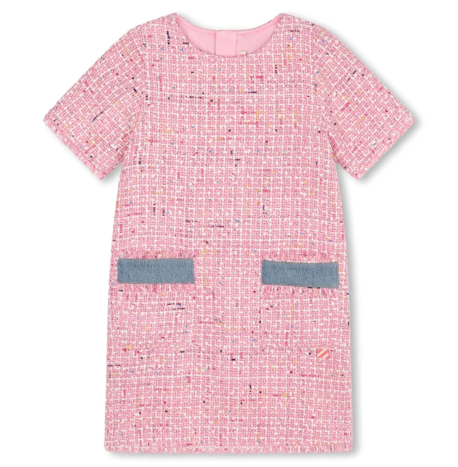 Billieblush Short Sleeve Tweed Dress