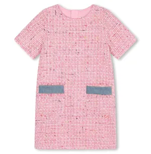 Billieblush Short Sleeve Tweed Dress