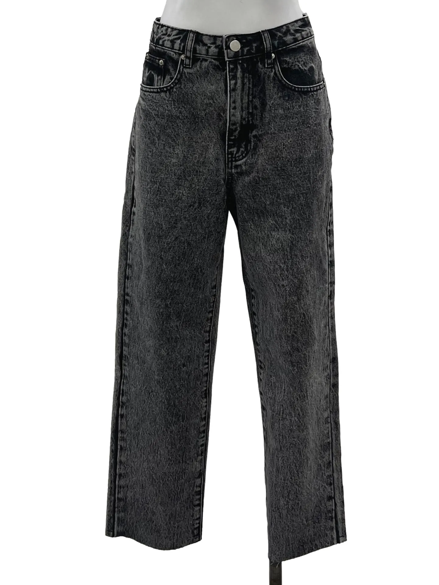 Black Acid Wash Jeans LB