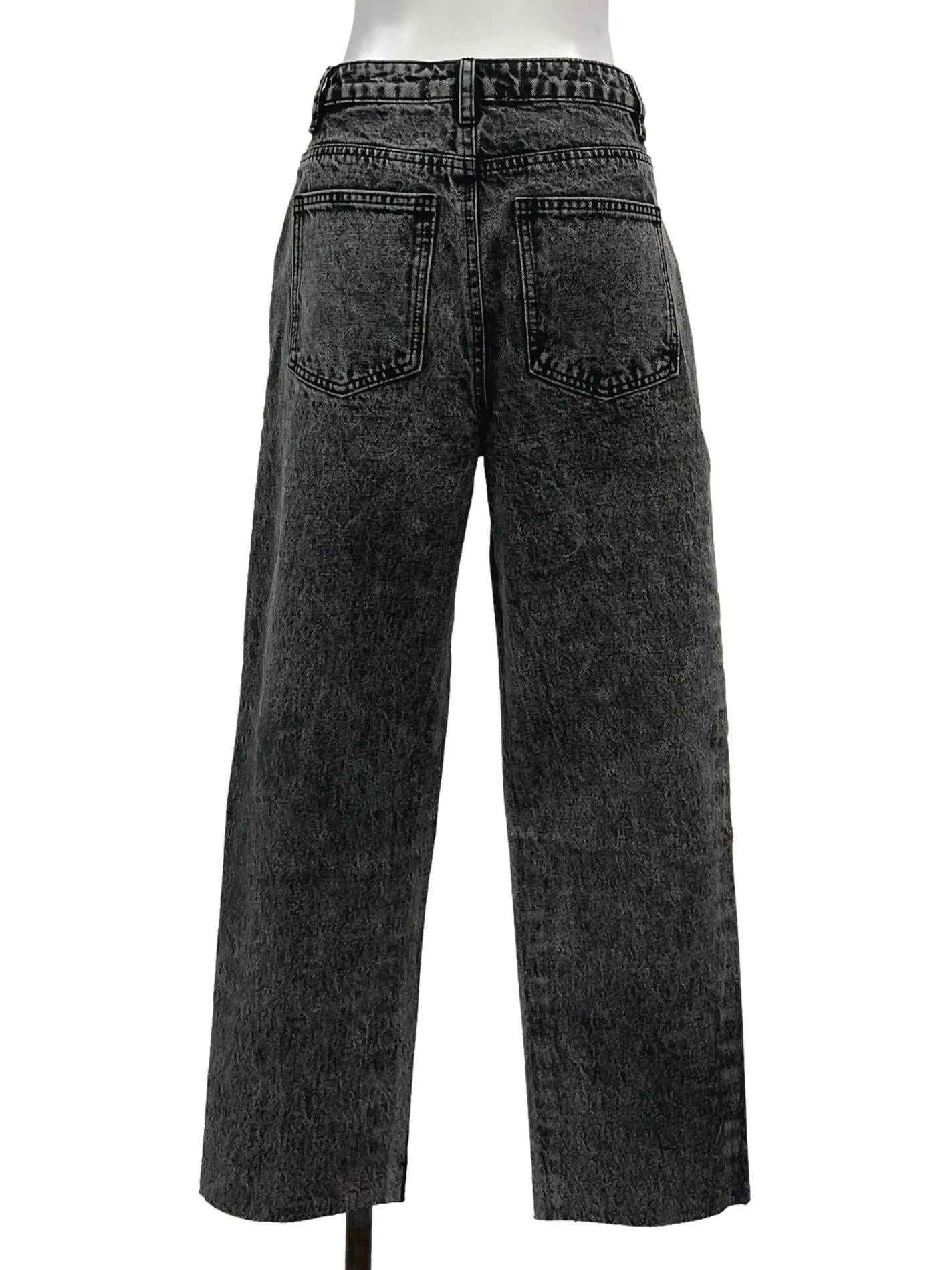 Black Acid Wash Jeans LB