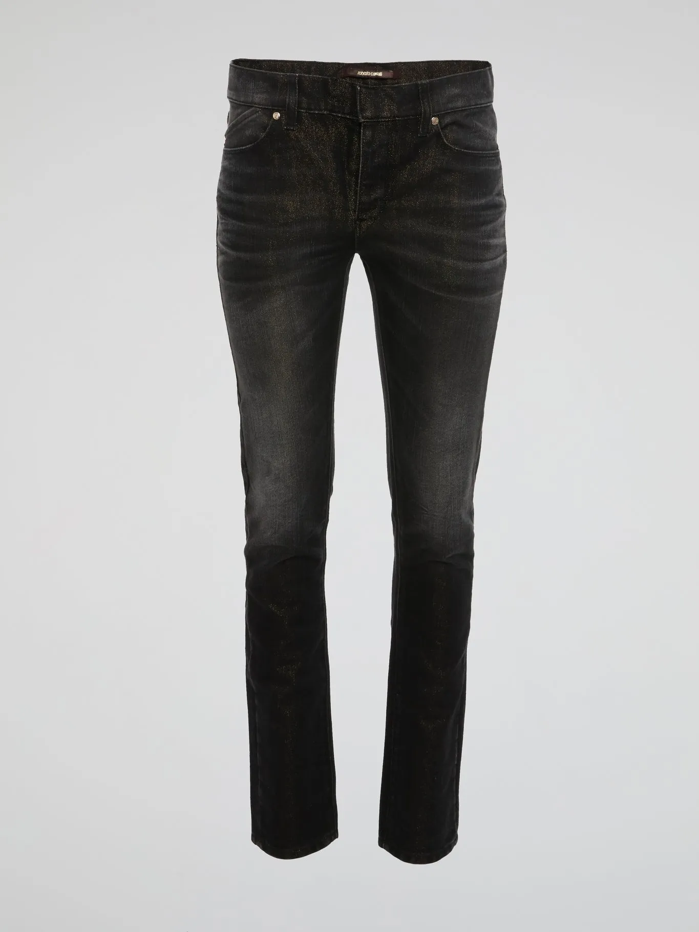 Black Acid Wash Skinny Jeans