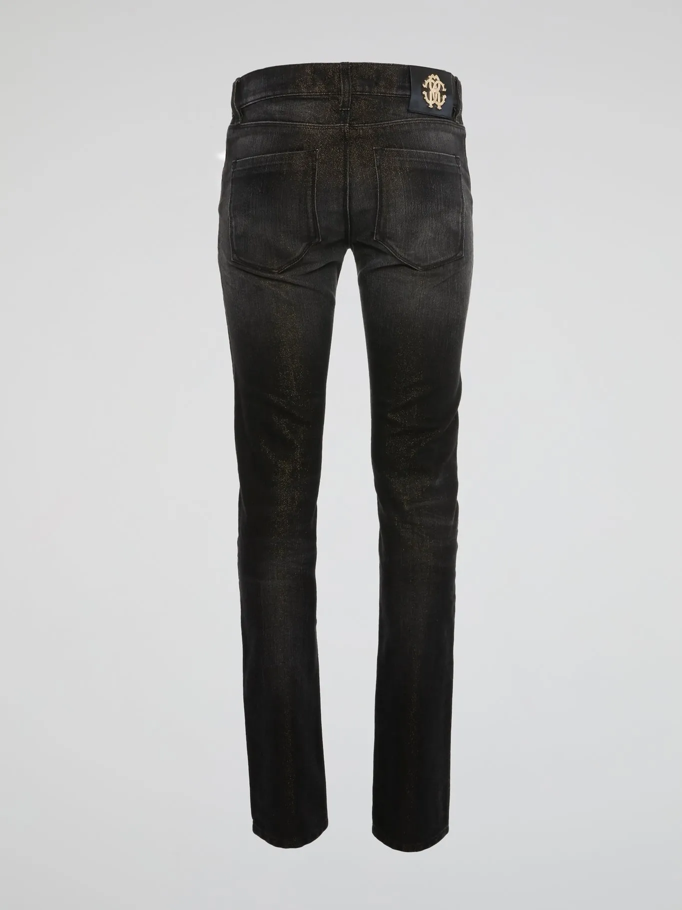 Black Acid Wash Skinny Jeans