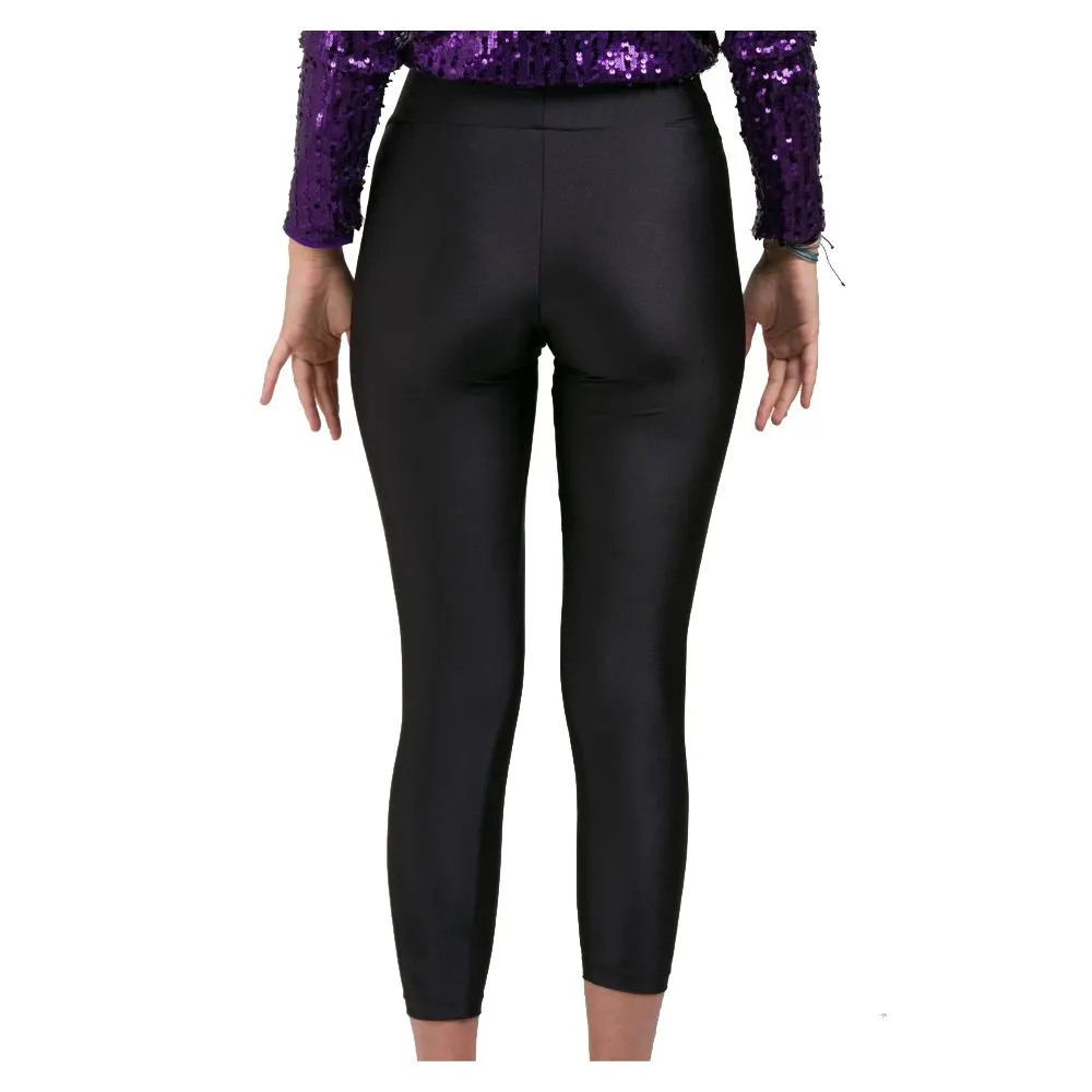 Black Nylon Jeans & Pant