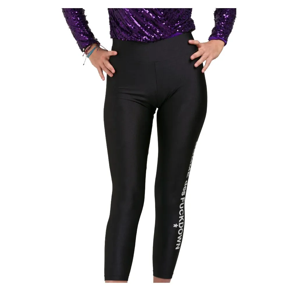 Black Nylon Jeans & Pant