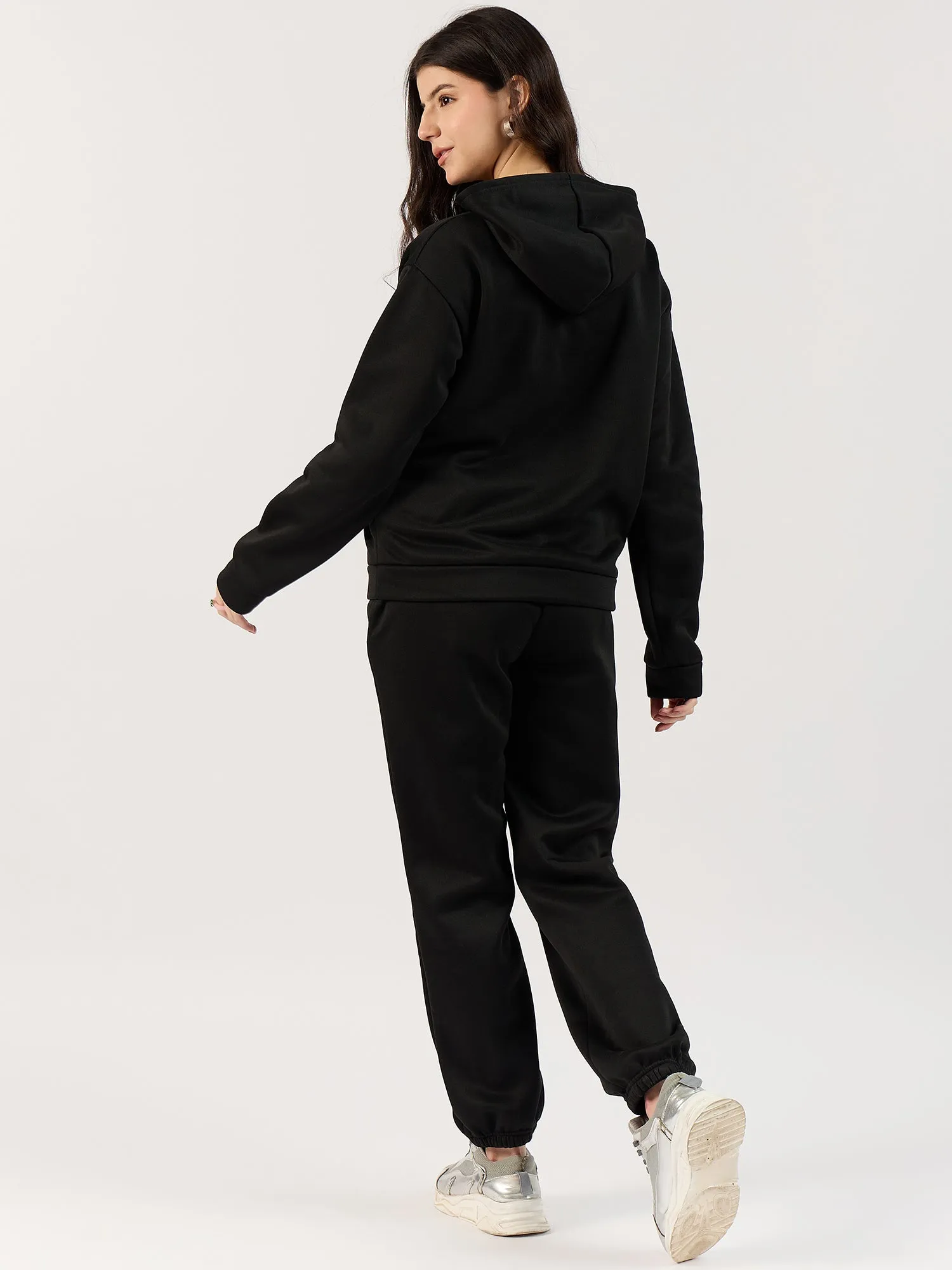 Black Oversized Hoodie Co-Ord Set