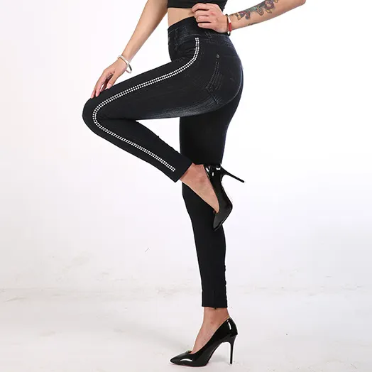 Black Side Embellishment Leggings