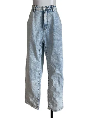 Blue Acid Wash Regular Jeans