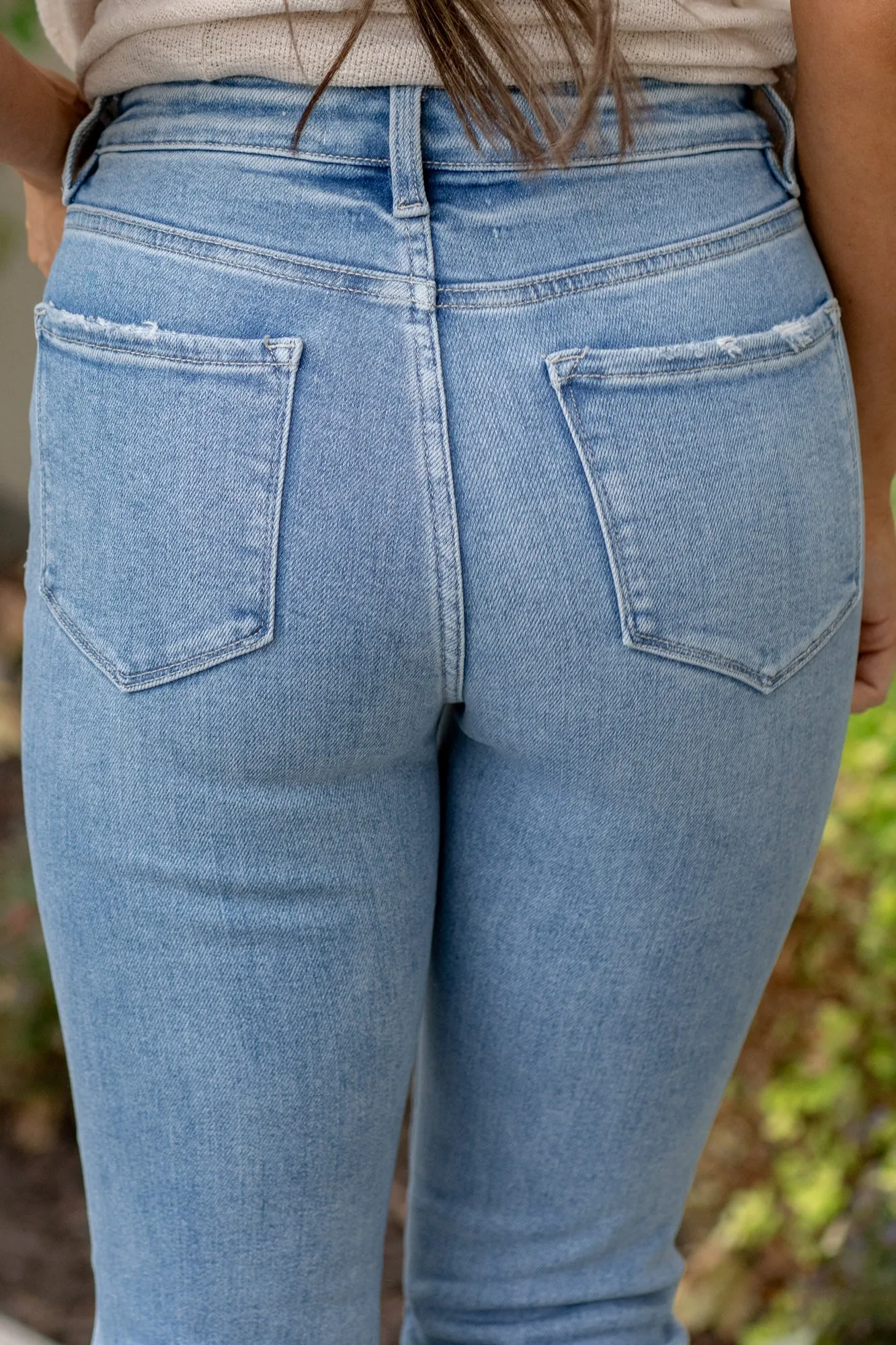 Blue Flame High Rise Mini Boot Cut