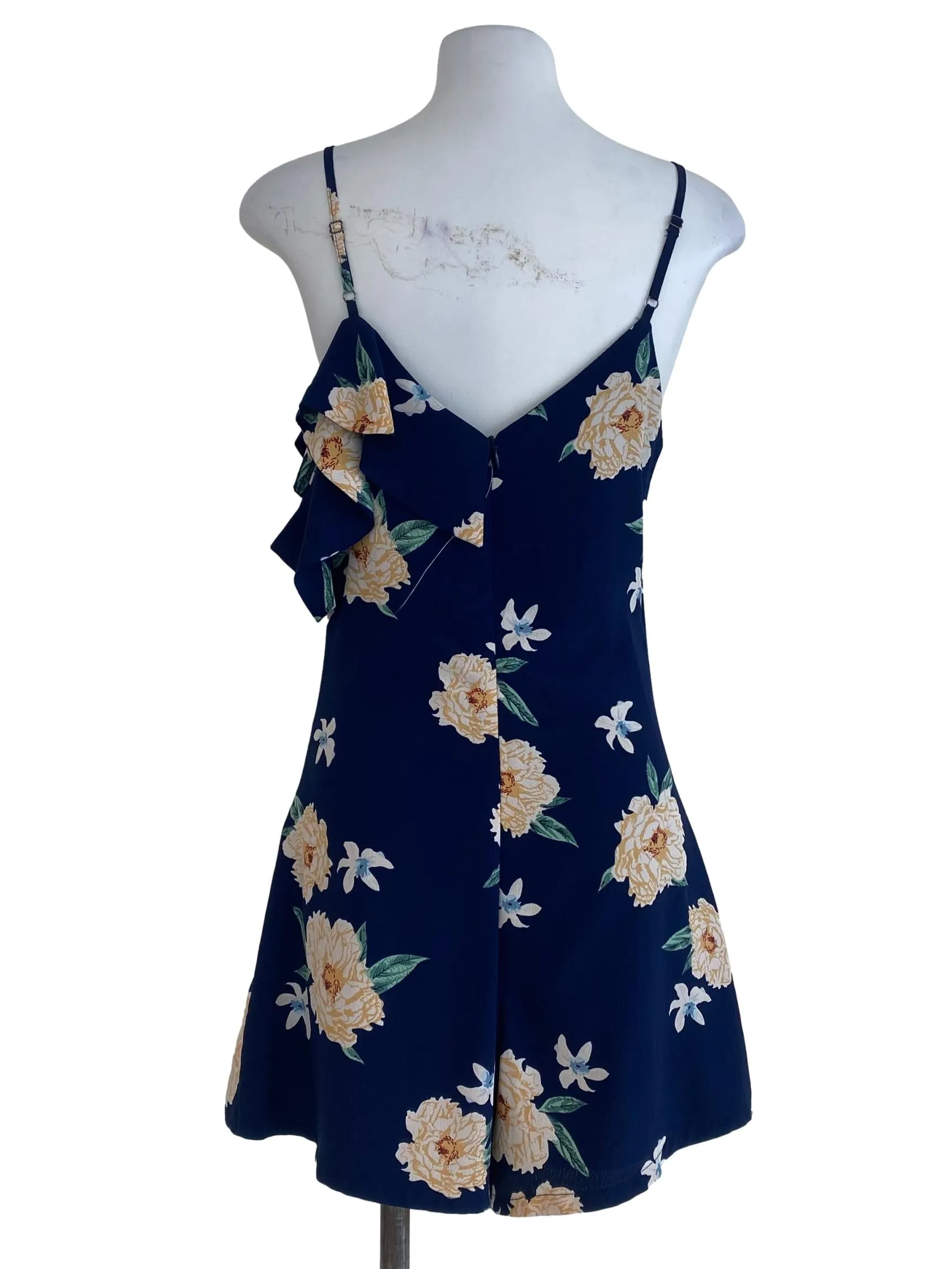 Blue Floral Romper