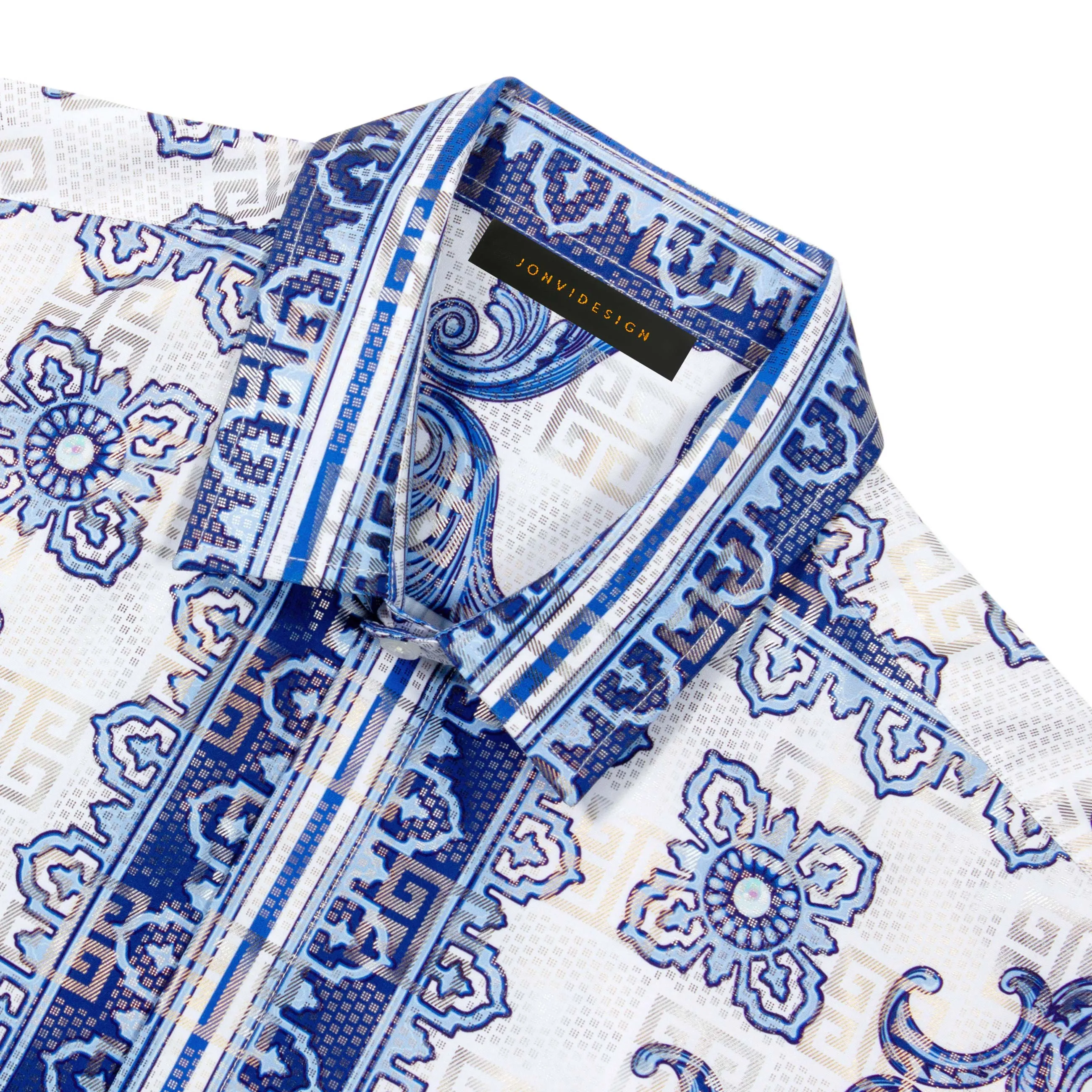 Blue Silhouette Dress Shirt