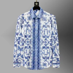Blue Silhouette Dress Shirt
