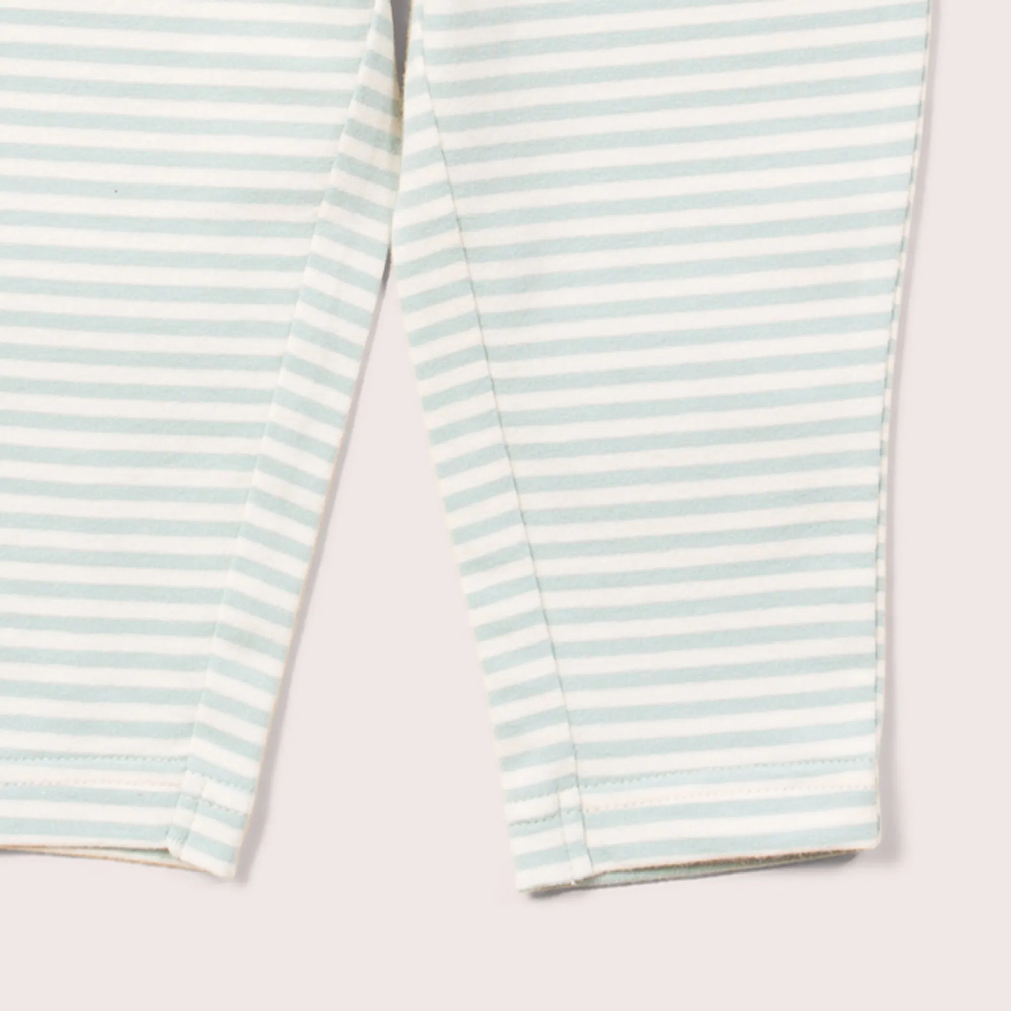 Blue Striped Leggings