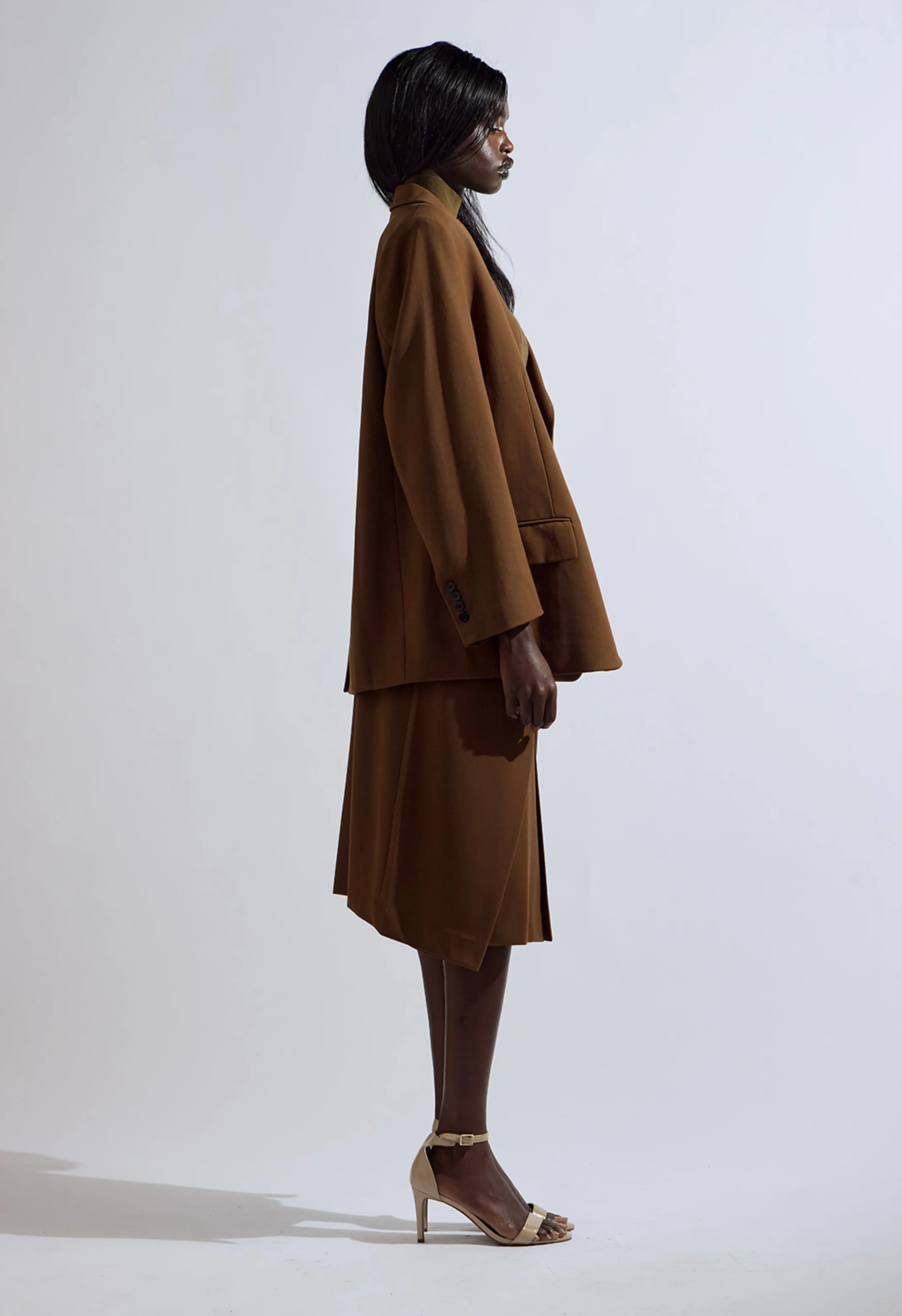 Brown Oversized Blazer