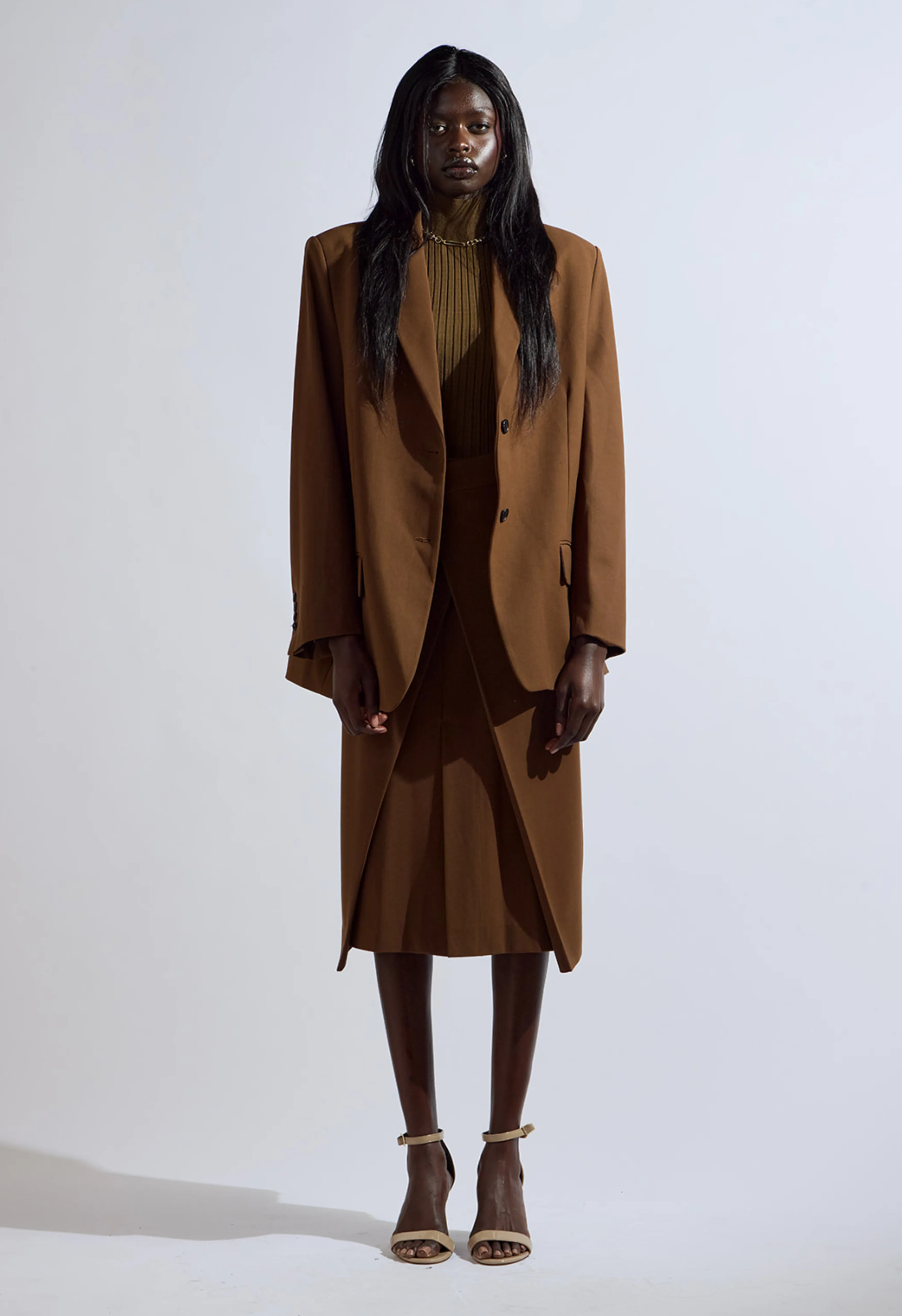 Brown Oversized Blazer