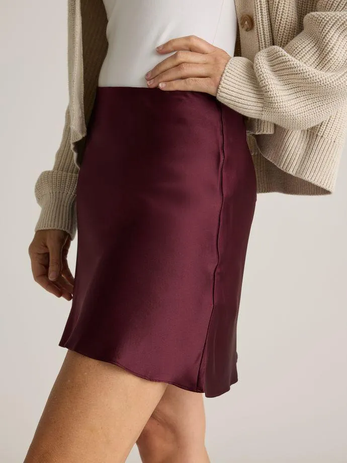 Burgundy Mini Skort & Cable Set