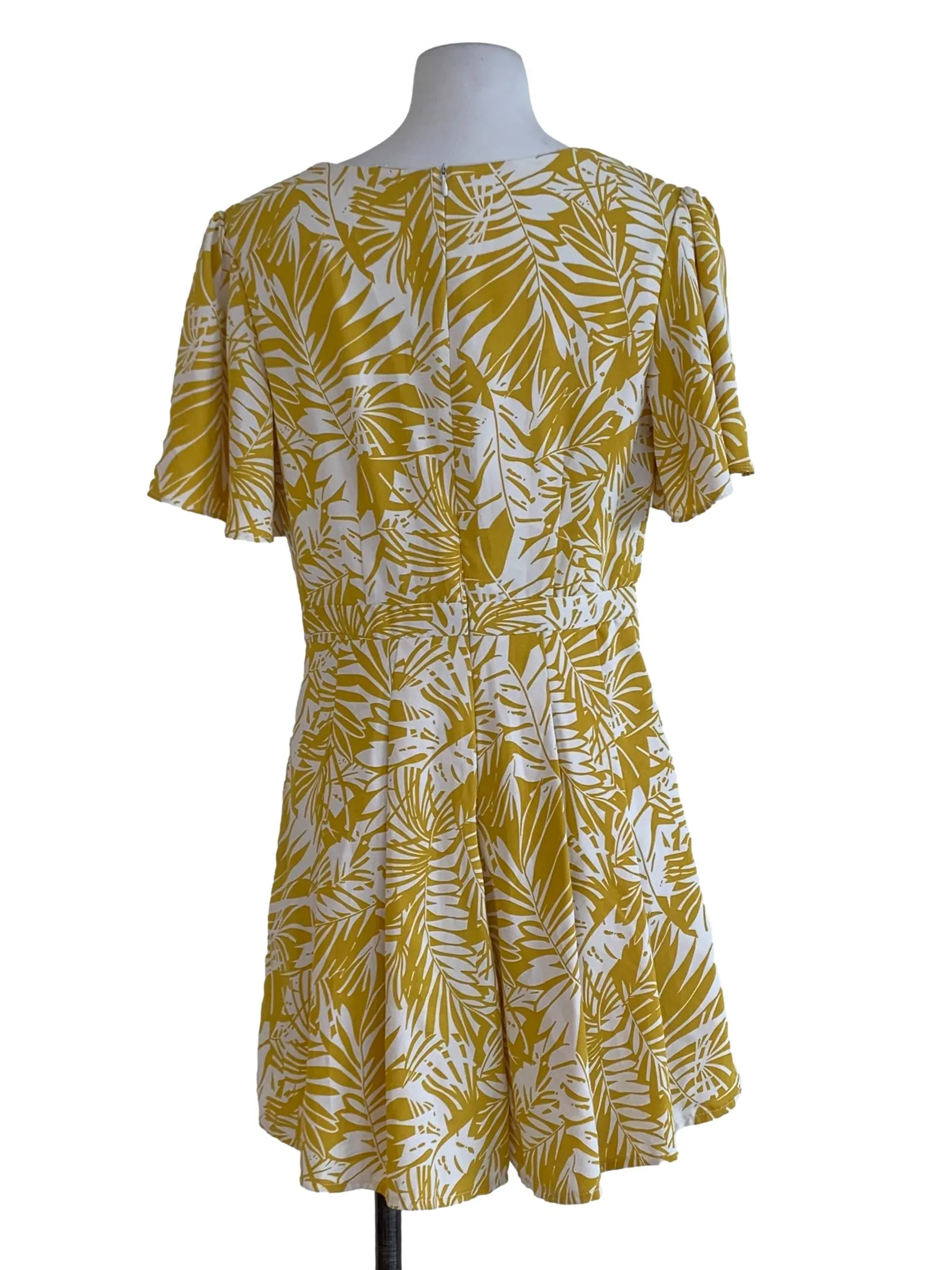 Butter Yellow Floral Romper