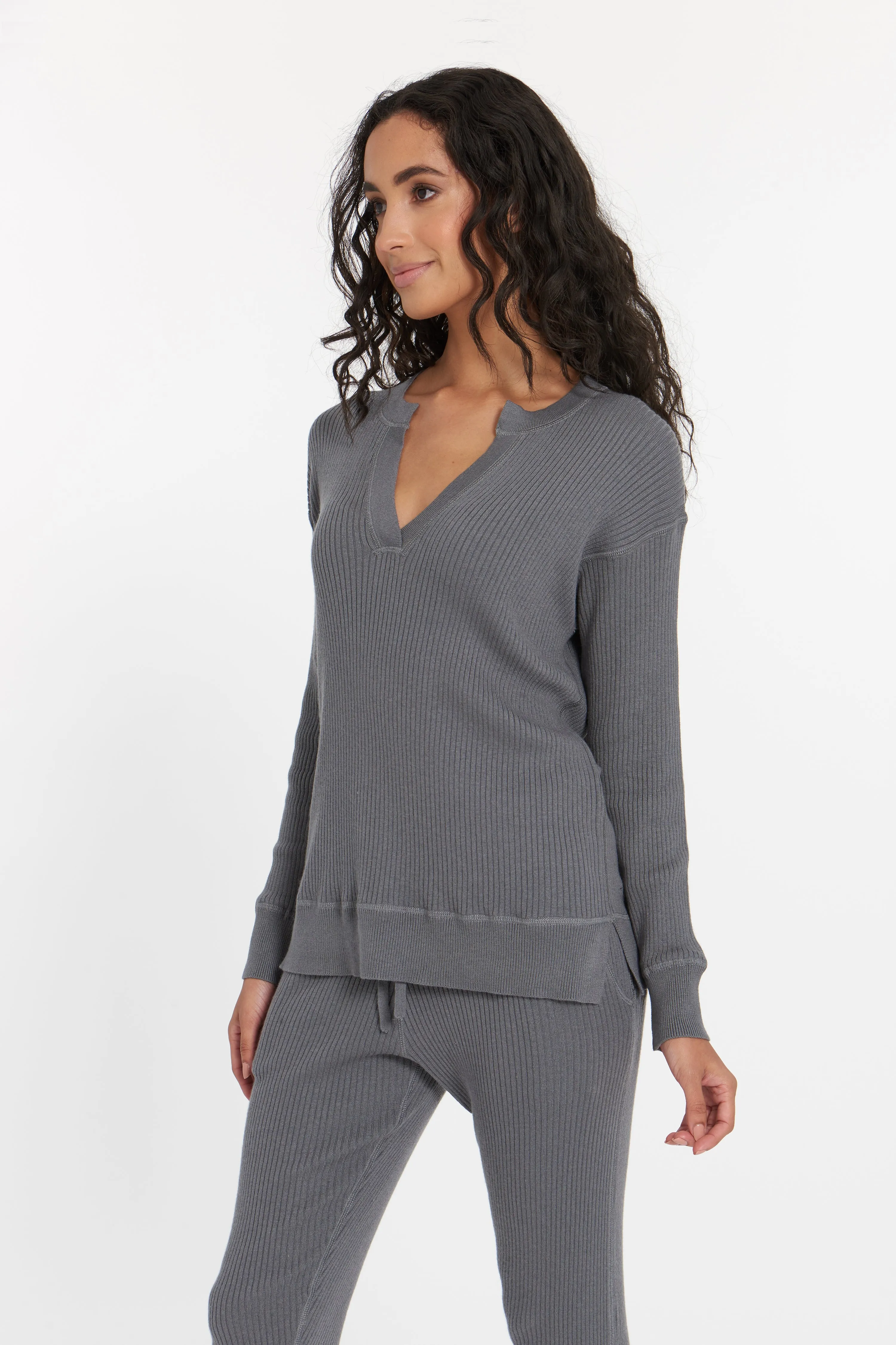 Cabo Split Neck Top