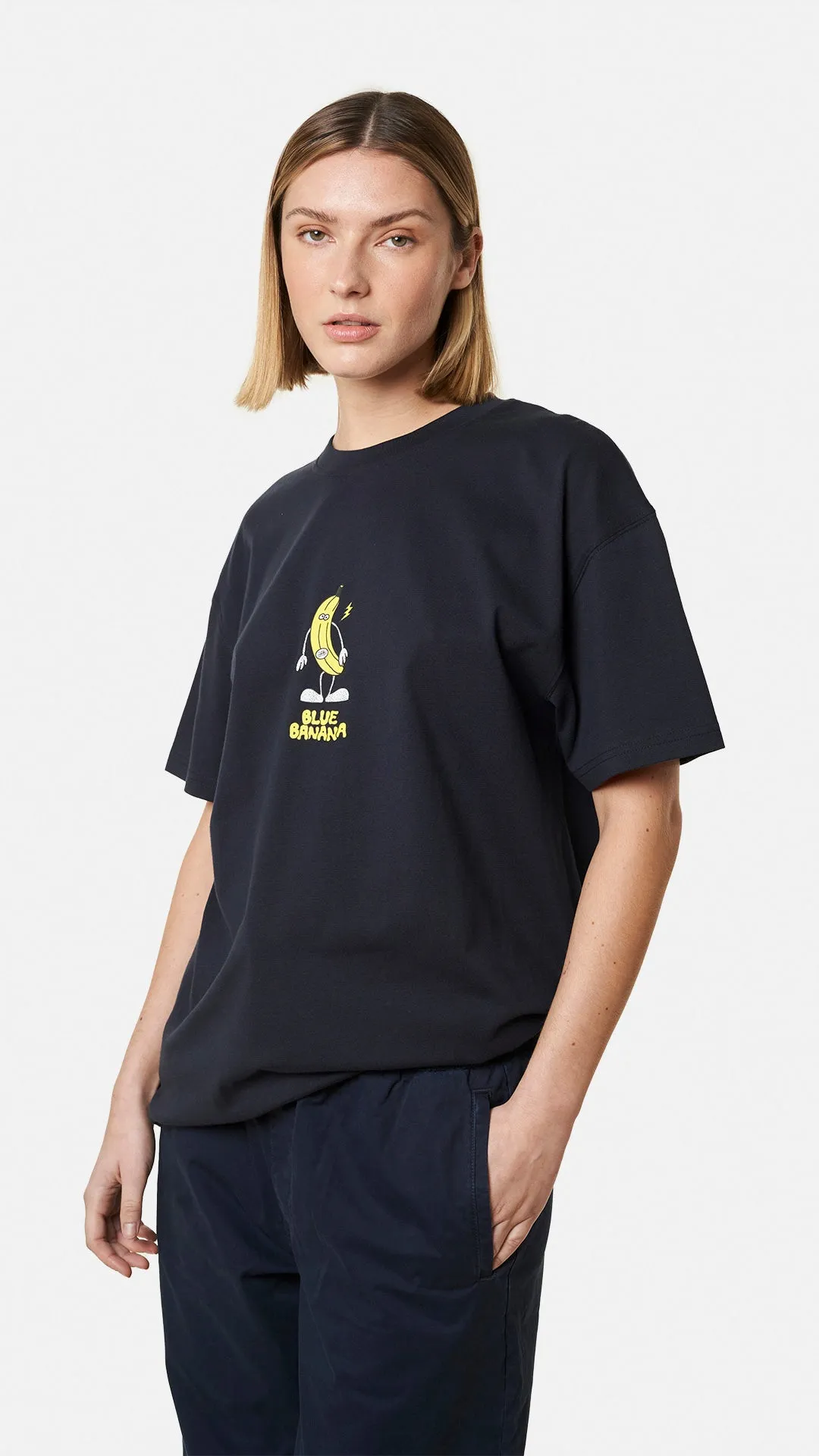 CAMISETA BANANA AZUL MARINO