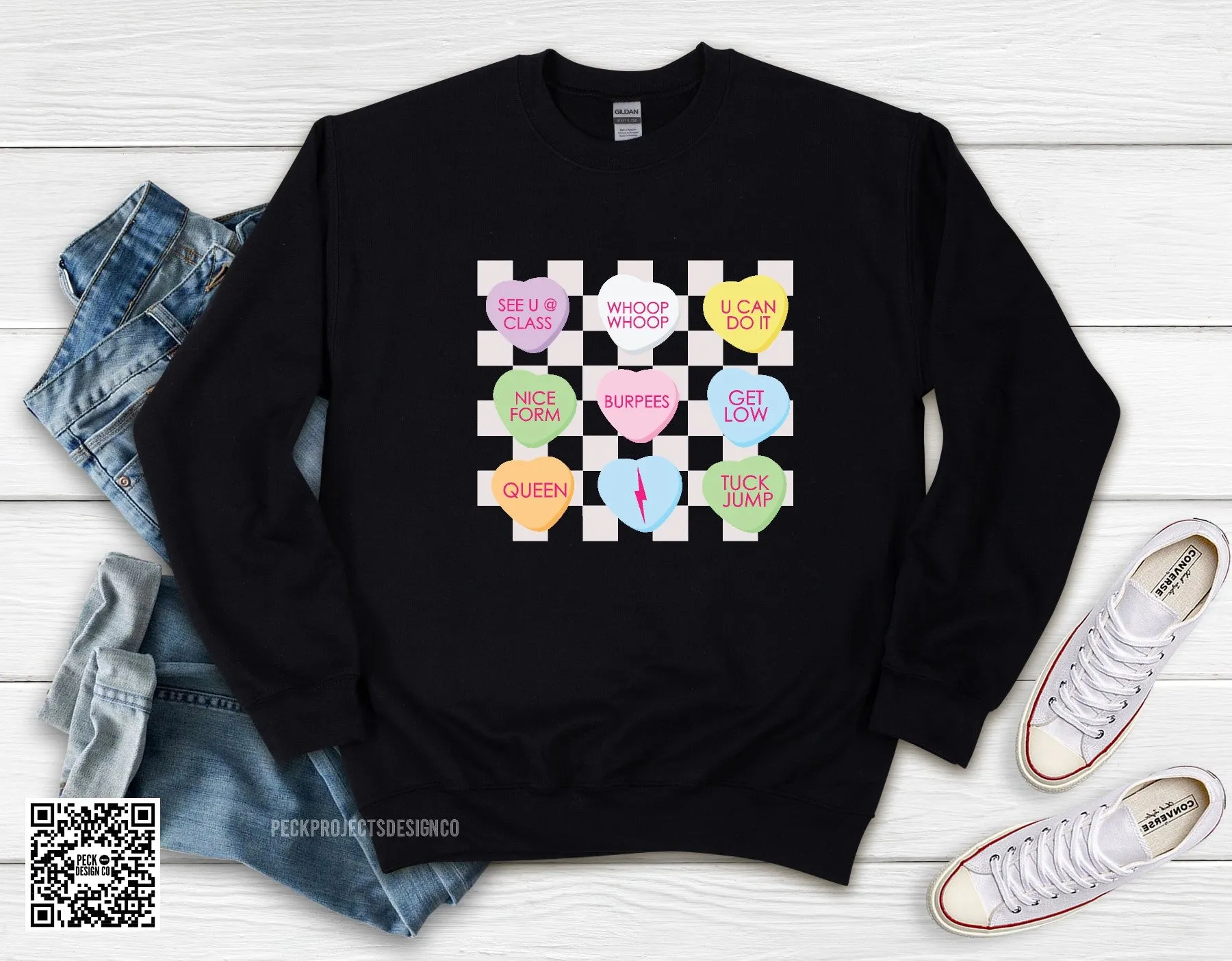 Candy Heart Queen Crew Sweatshirt