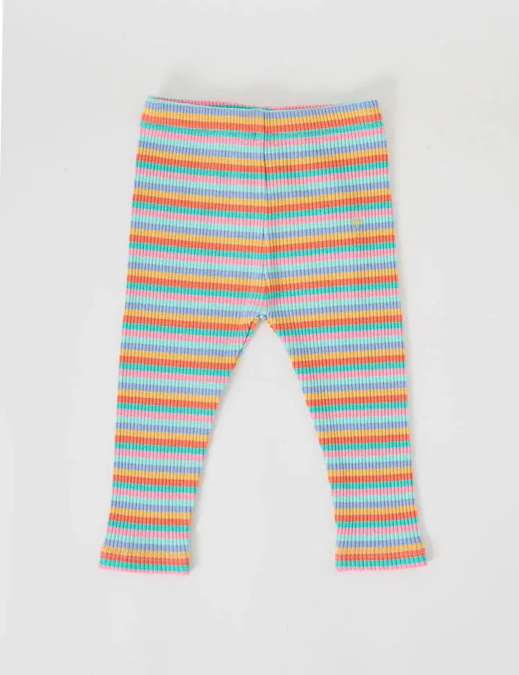 Candy Stripe Rib Leggings