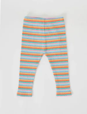 Candy Stripe Rib Leggings