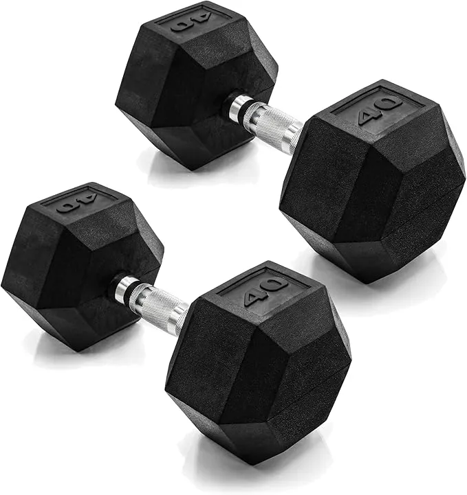 CAP Barbell 40 lb. Coated Dumbbell Weight | Multiple Options Pairs & Sets