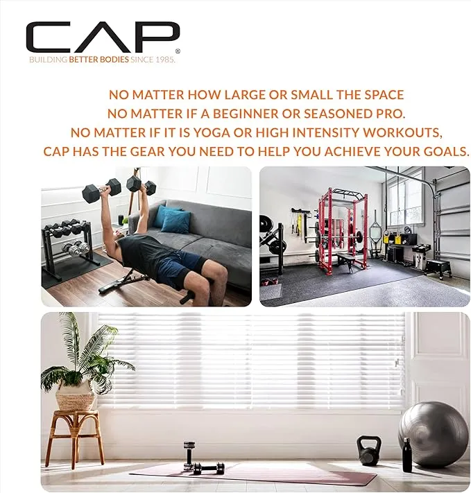 CAP Barbell 40 lb. Coated Dumbbell Weight | Multiple Options Pairs & Sets