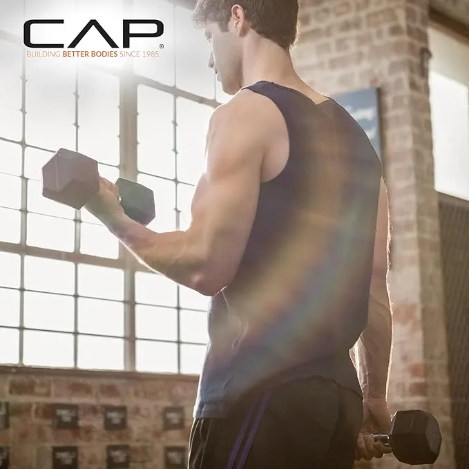 CAP Barbell 40 lb. Coated Dumbbell Weight | Multiple Options Pairs & Sets