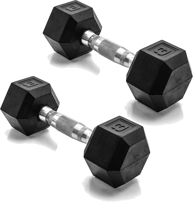 CAP Barbell 8 lb. Coated Dumbbell Weight | Multiple Options Pairs & Sets
