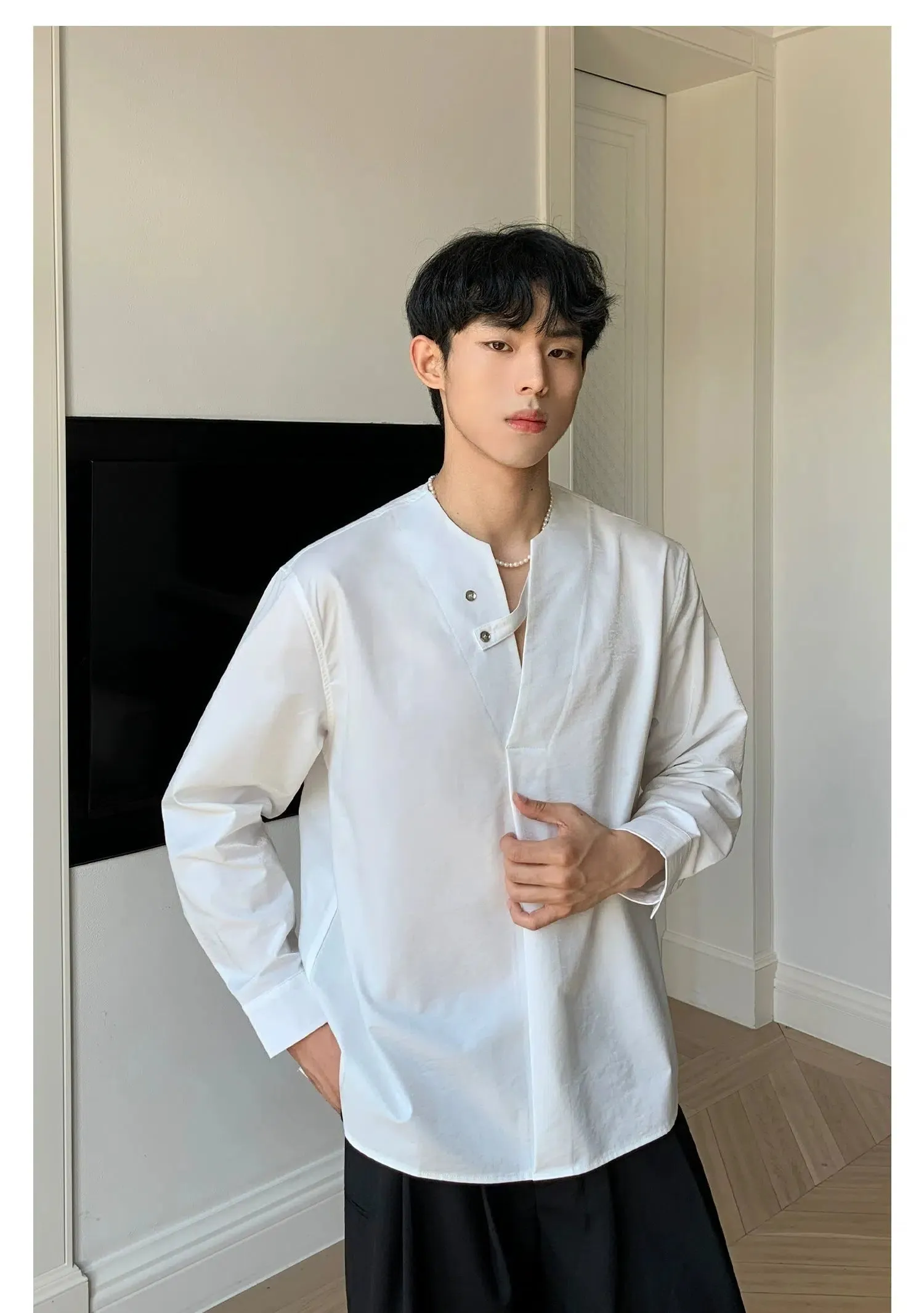 Casual Button-Up Long Sleeve Shirt