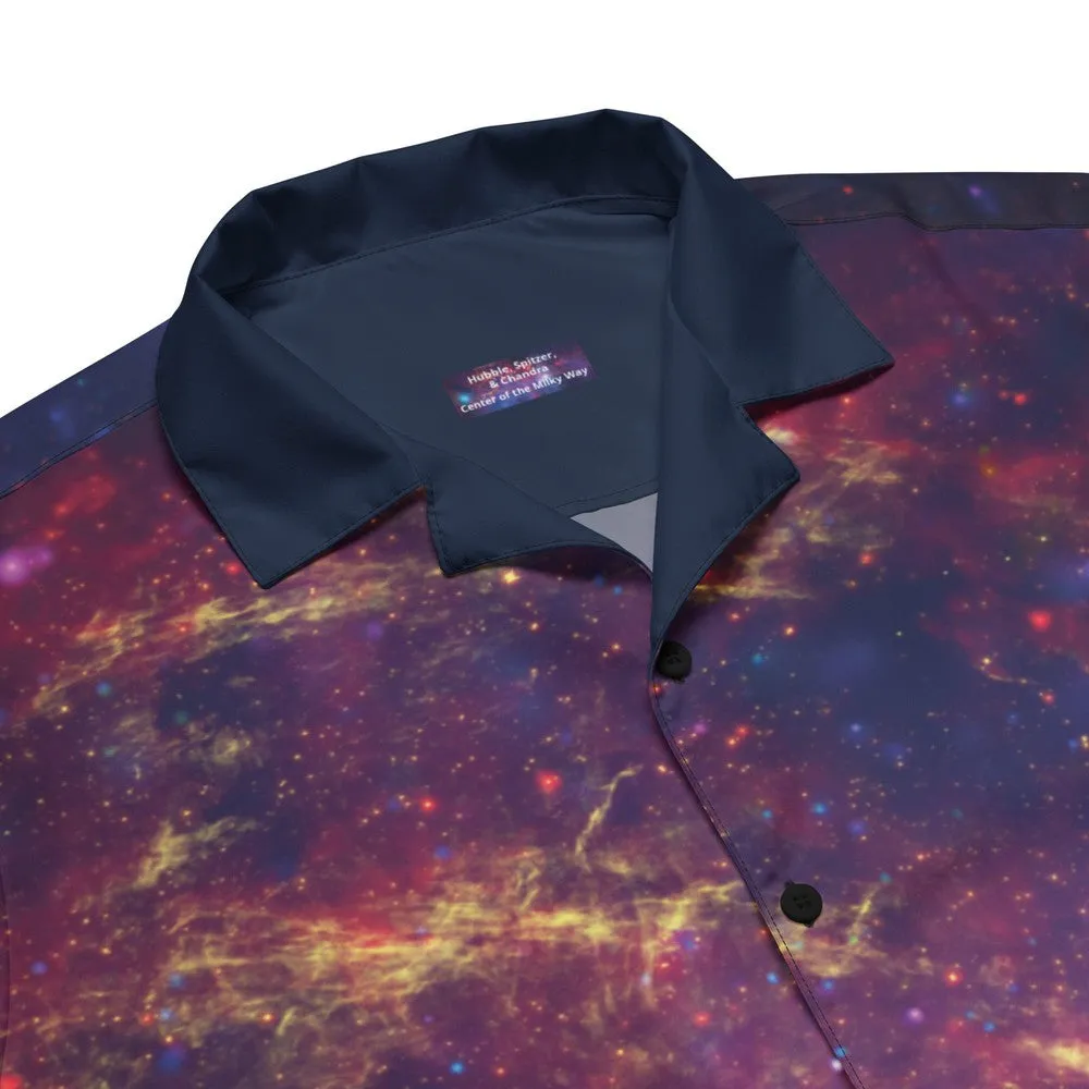Center of the Milky Way from Chandra, Hubble, & Spitzer Button Shirt