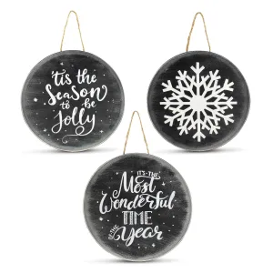 Chalkboard Sign Ornaments (Case of 12 Sets)