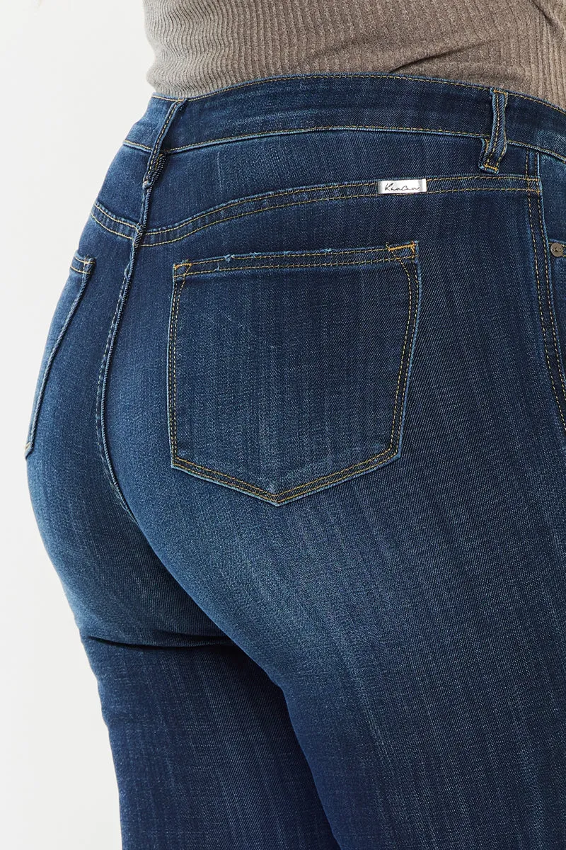 Charly  Mid Rise Flare Jeans (Petite Plus Size)