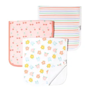 Cherry Burp Cloth Set 3PK