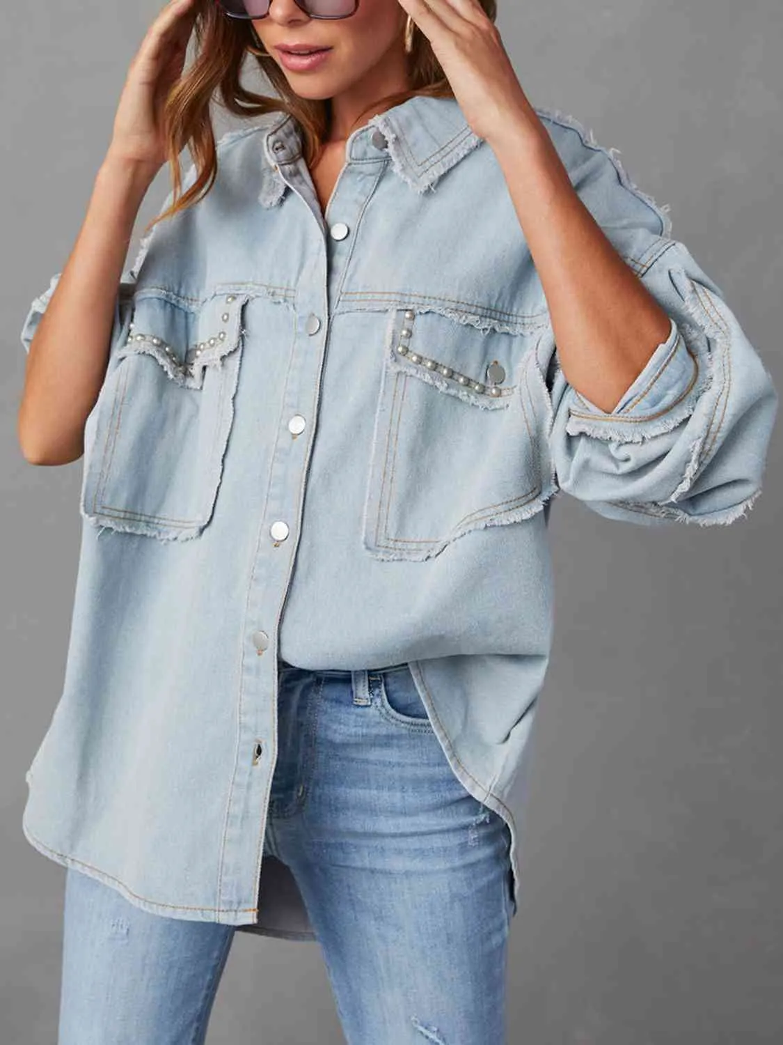 ChicHustle Button-Down Denim