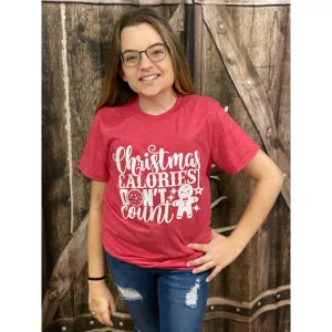 Christmas Calories Don't Count  T-shirt / Tee