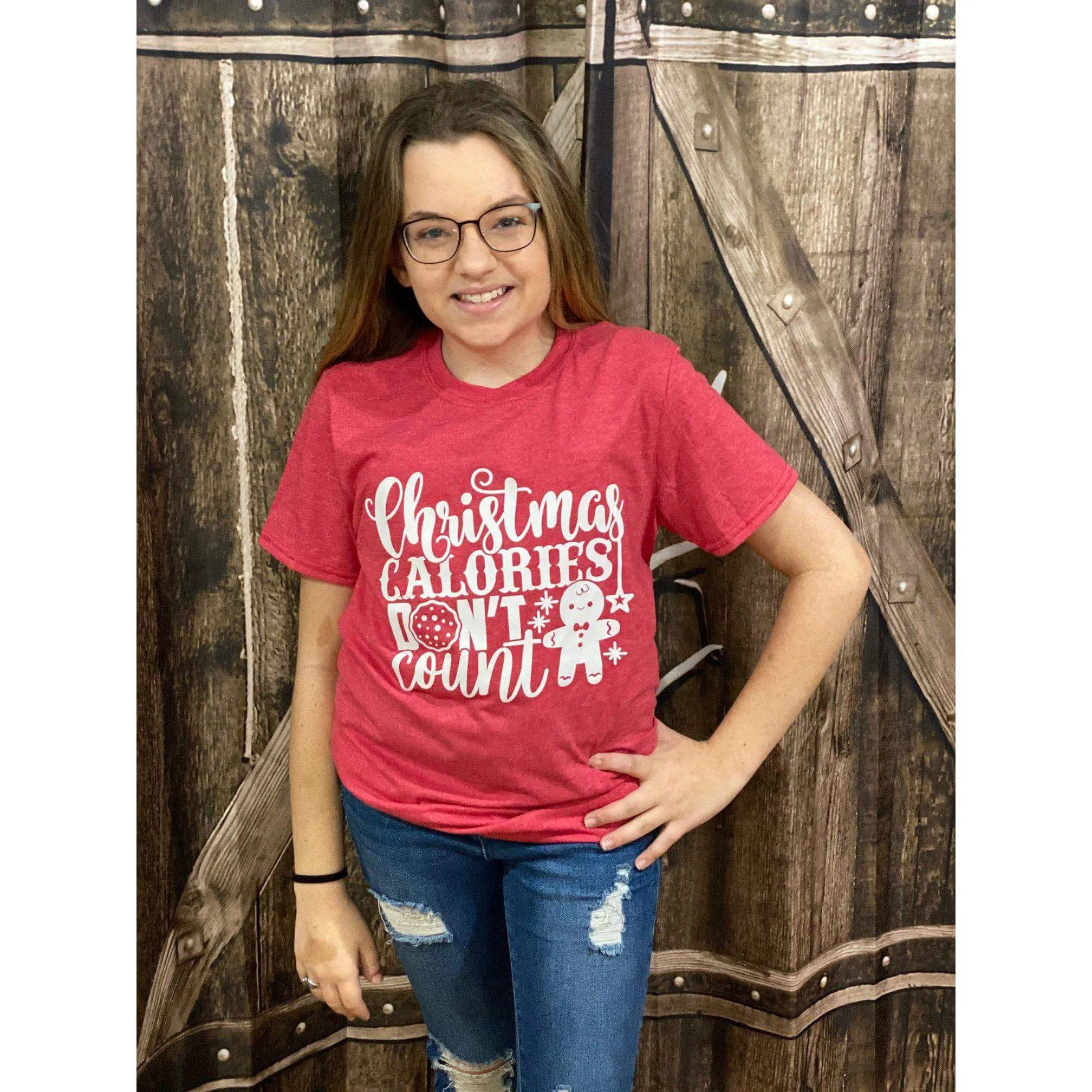 Christmas Calories Don't Count  T-shirt / Tee