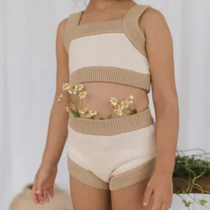 Chunky Knit Set - Olive