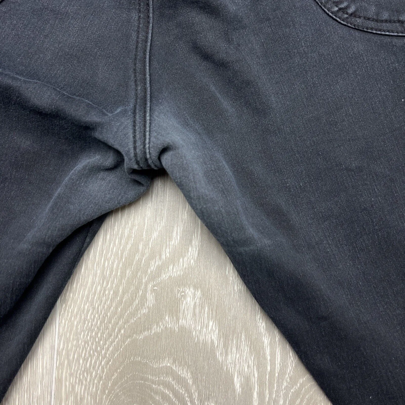 City Chic Womens Black Denim Harley High Rise Skinny Side 14R