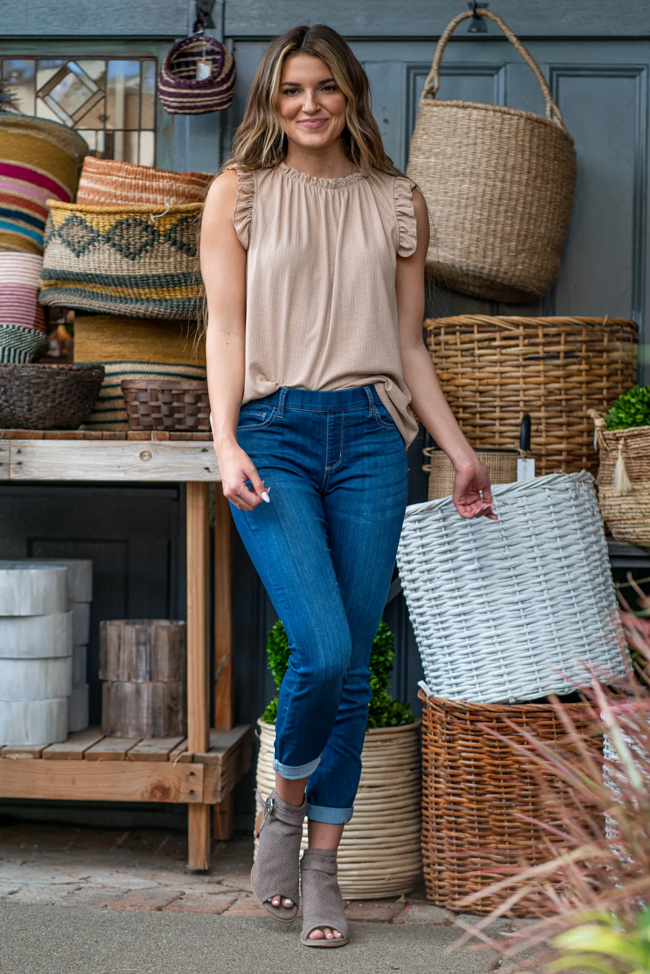 Claremont Mid Rise Pull On Skinny