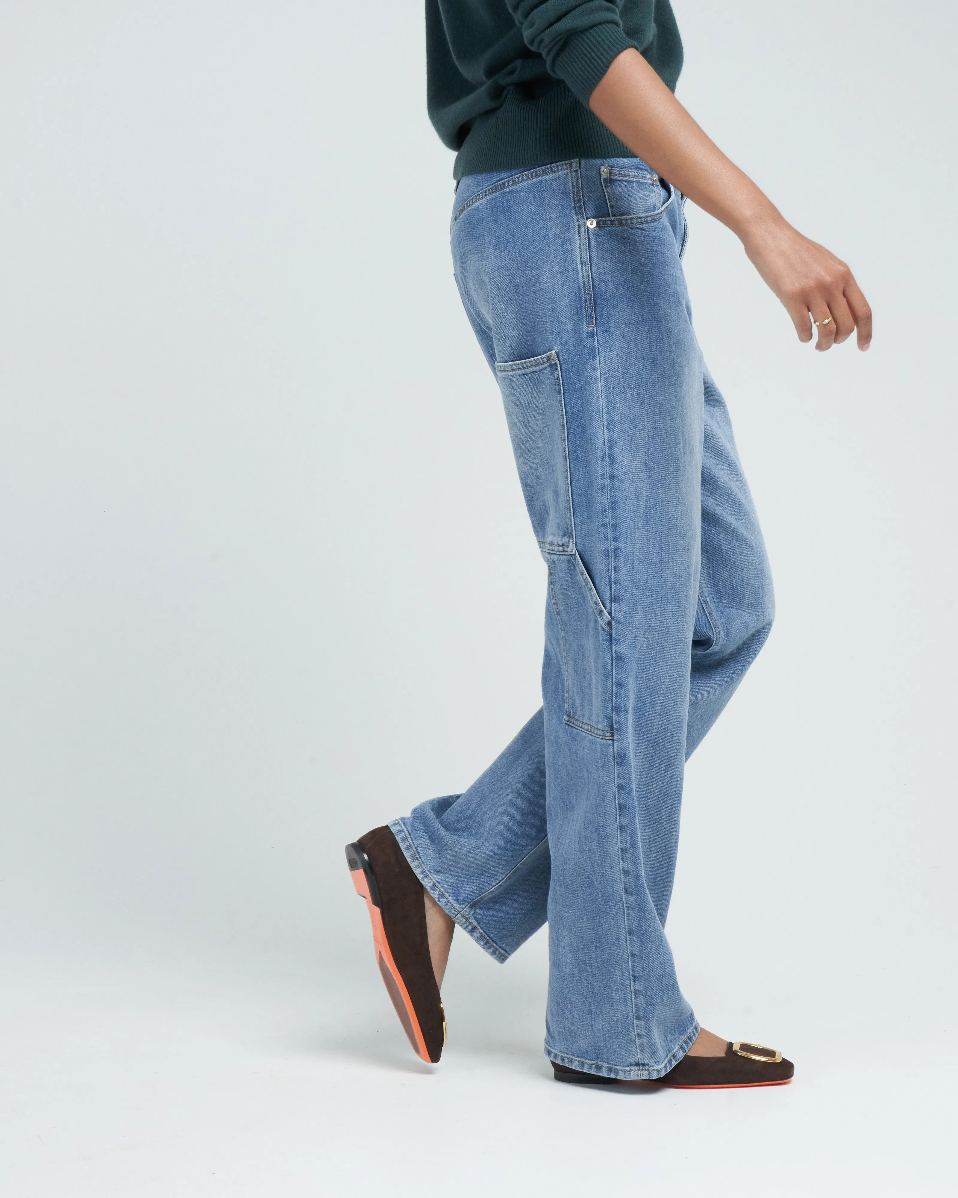 classic wash denim sam jean - classic blue