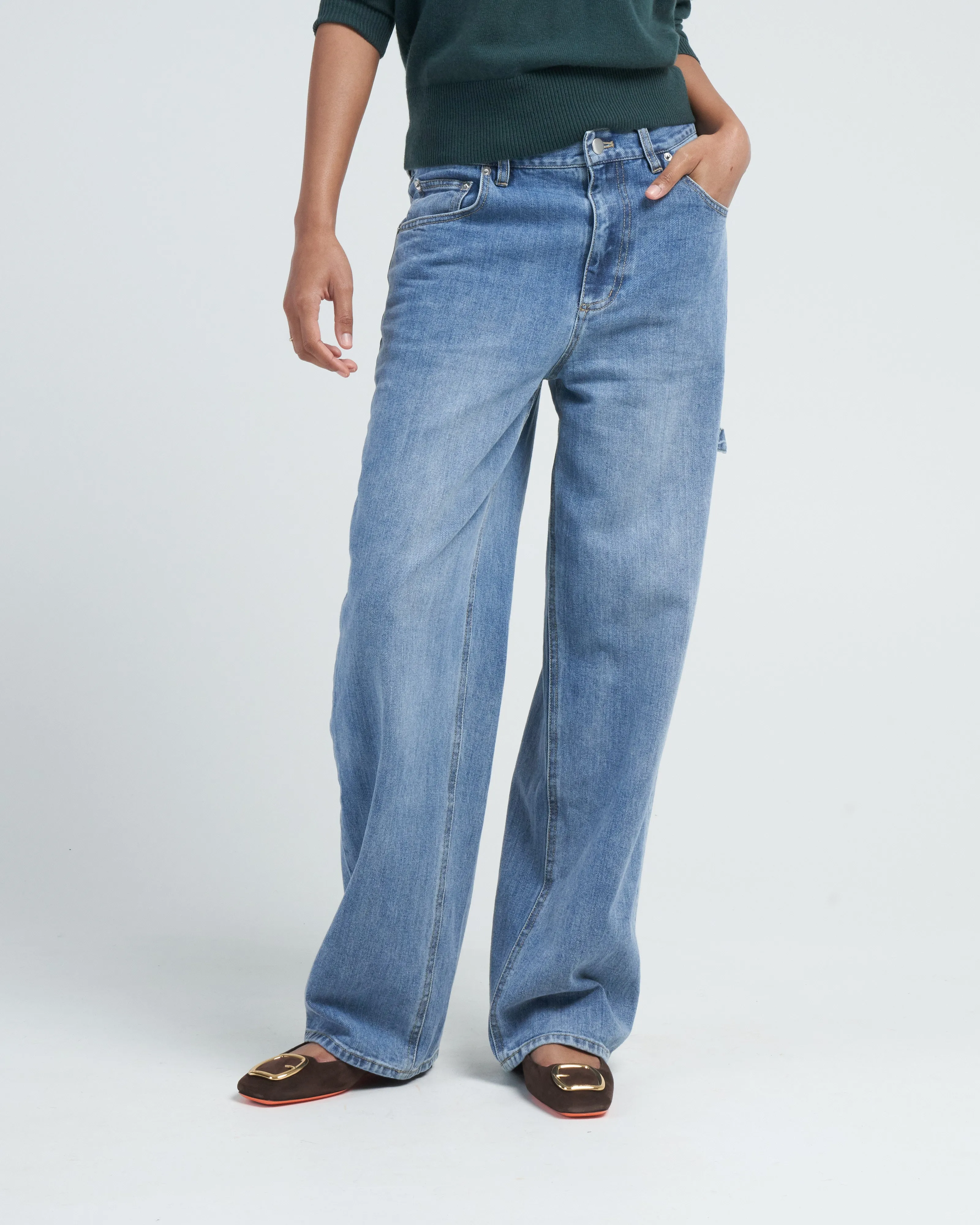 classic wash denim sam jean - classic blue
