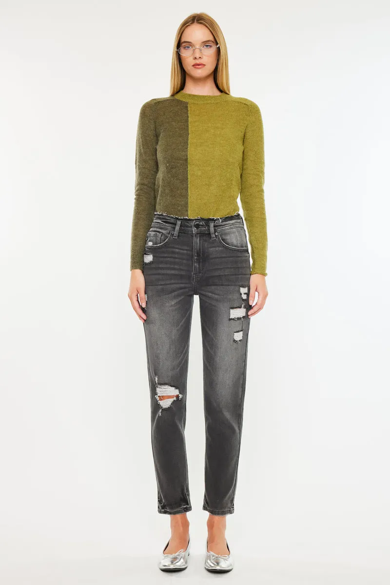 Clemence High Rise Mom Jeans