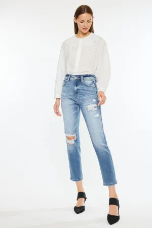 Clemence High Rise Mom Jeans
