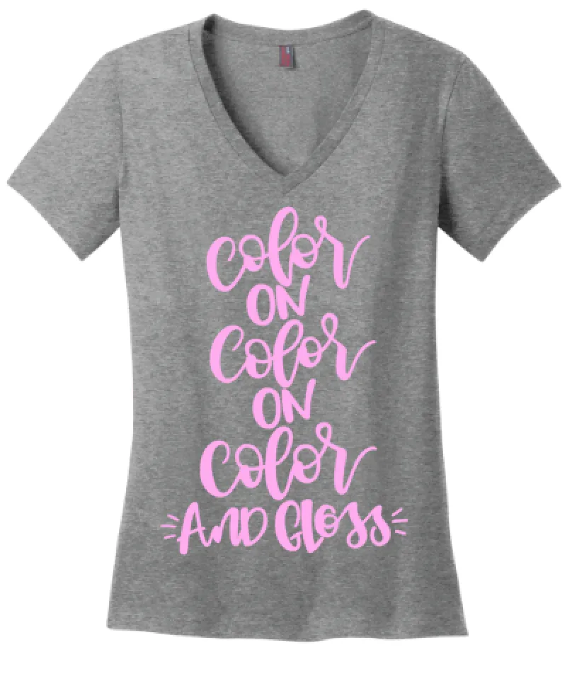 Color on Color on Color and Gloss Lipsense Boss Shirt or Tank