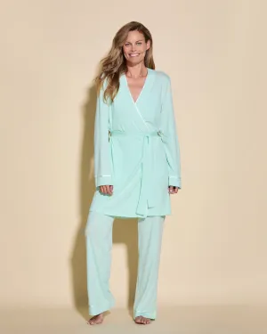 Conjunto De Pijama De 3 Piezas Con Bata