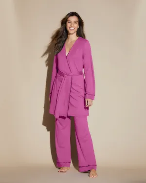Conjunto De Pijama De 3 Piezas Con Bata