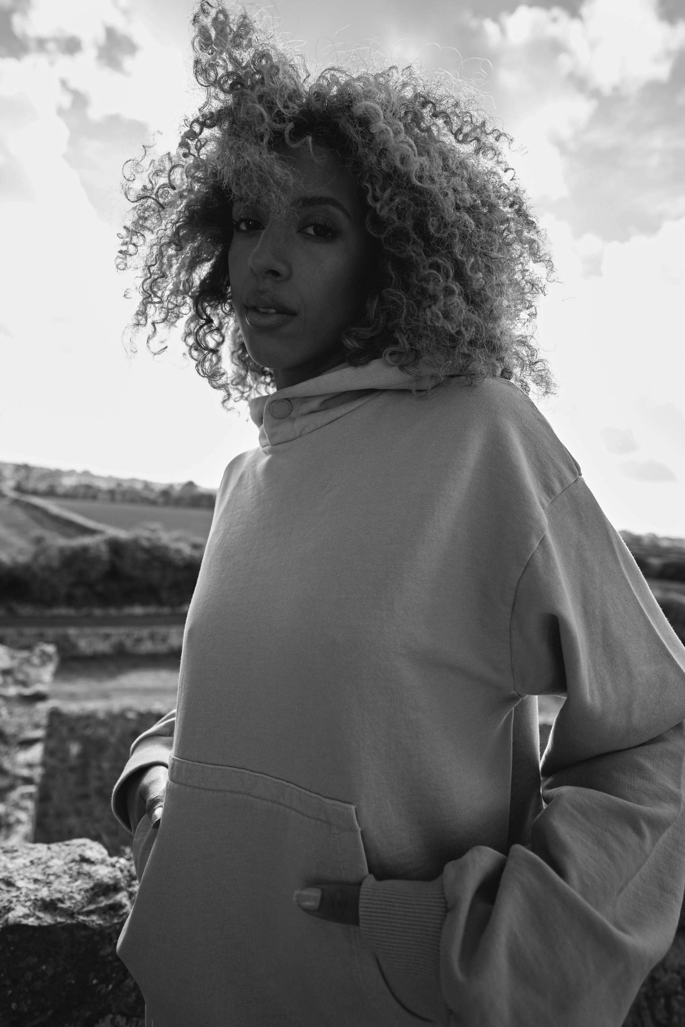 Core Oversized Hoodie in Blue
