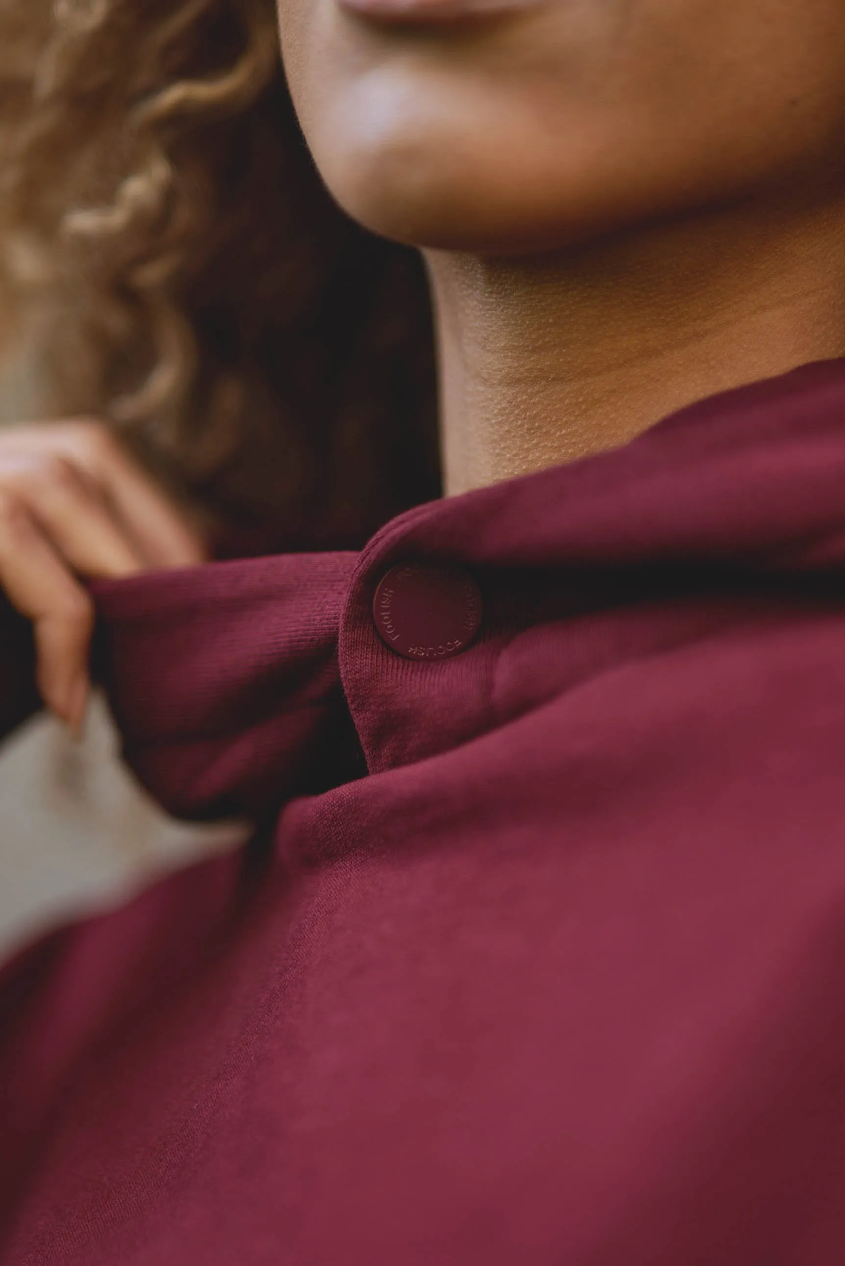 Core Oversized Hoodie in Burgundy
