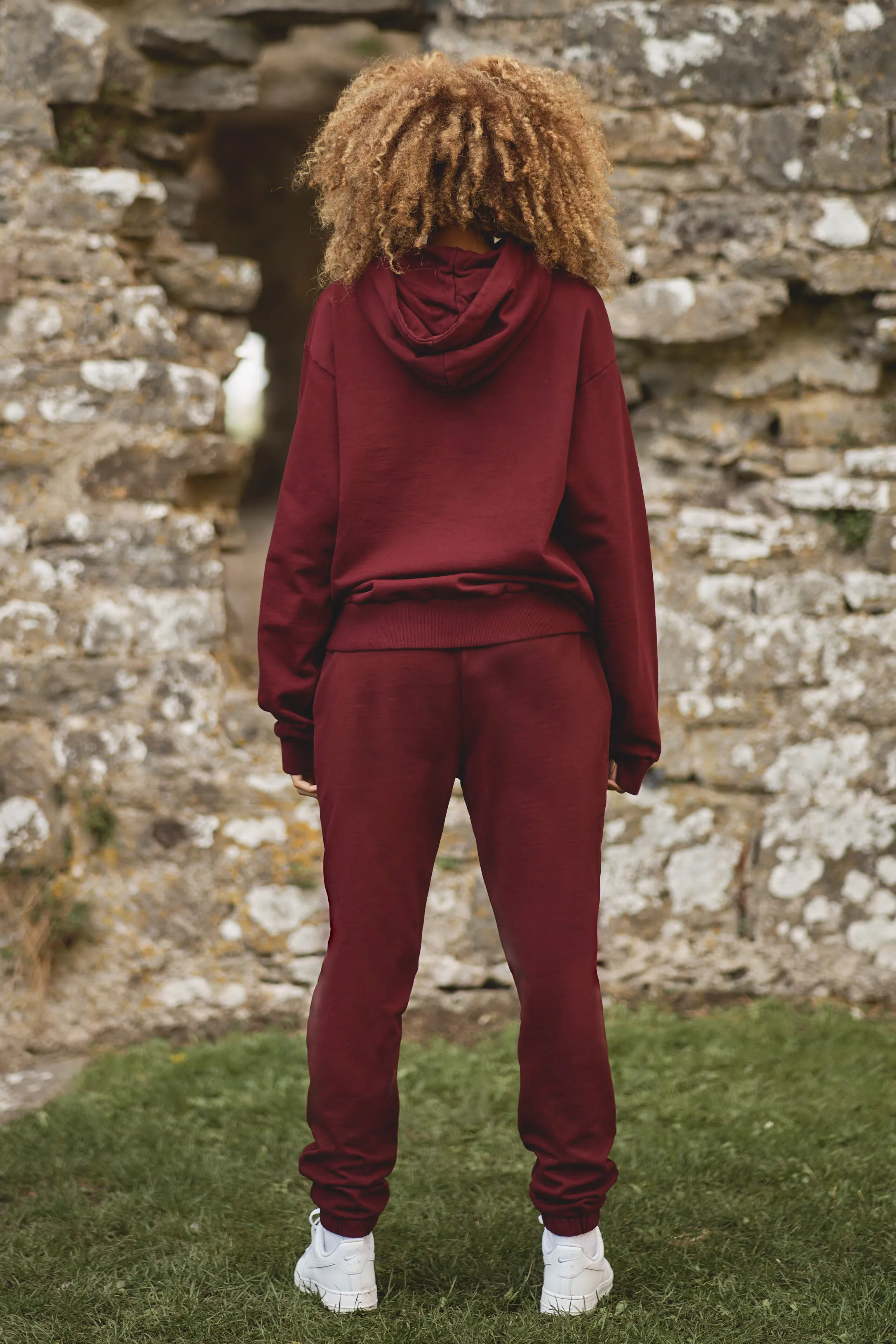 Core Oversized Hoodie in Burgundy
